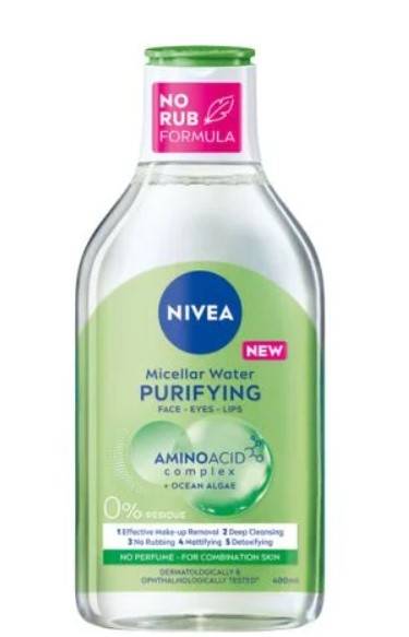 МИЦЕЛАРНА ВОДА НИВЕА ПЈУРИФАИНГ 400 МЛ