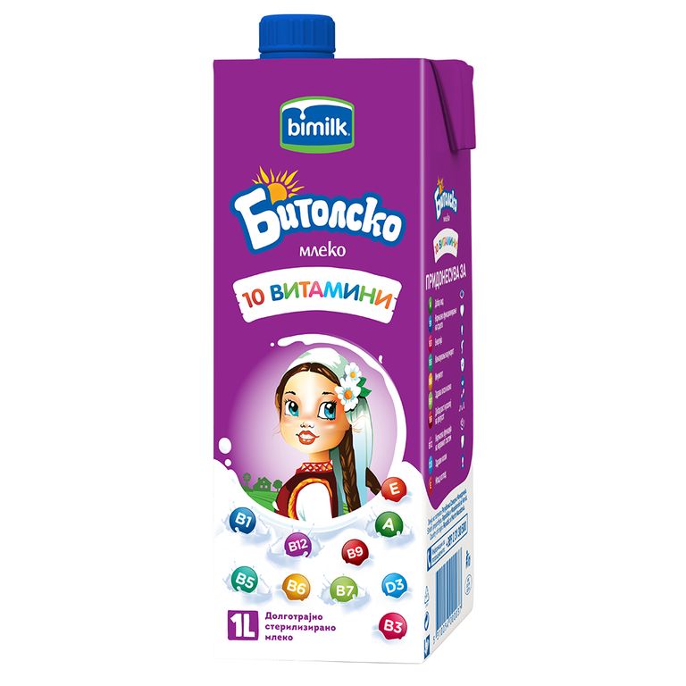 СЕТ МЛЕКО БИТОЛСКО СО 10 ВИТАМИНИ 2.8% 2Х1Л