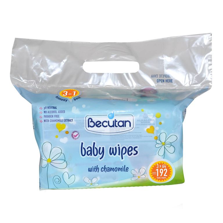 БЕКУТАН СЕТ ВЛАЖНИ МАРАМИЦИ 3 Х 64