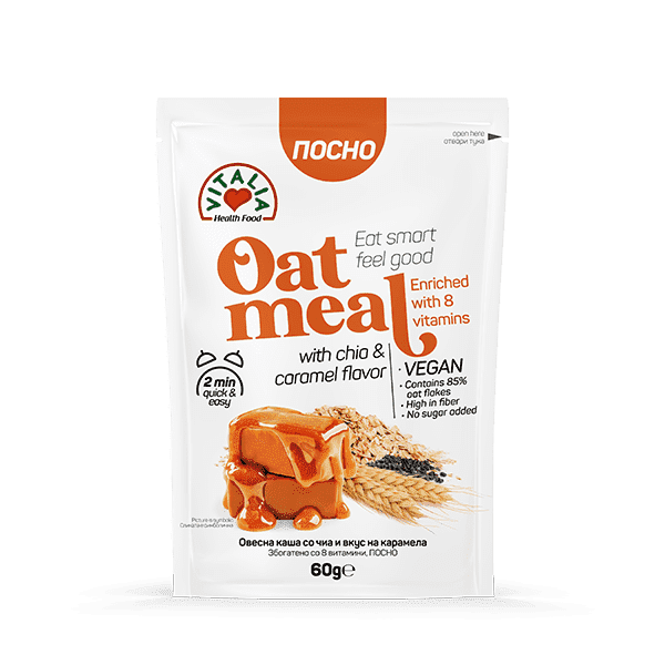ОВЕСНА КАША ВИТАЛИА ОД ЧИА И КАРАМЕЛ 60 ГР