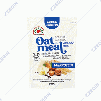 КАША ВИТАЛИА ЛЕШНИК, ВАНИЛА, БЕЛО ЧОКОЛАДО ПРОТЕИН 60 ГР