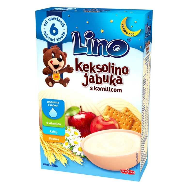 ЛИНО КЕКСОЛИНО СО ЈАБОЛКО И КАМИЛИЦА 200 ГР