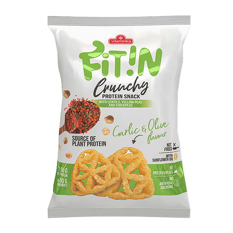 ФИТ ИН ПРОТЕИНСКИ ГРИЦКИ СО ВКУС НА ЛУК И МАСЛИНКА 50 ГР