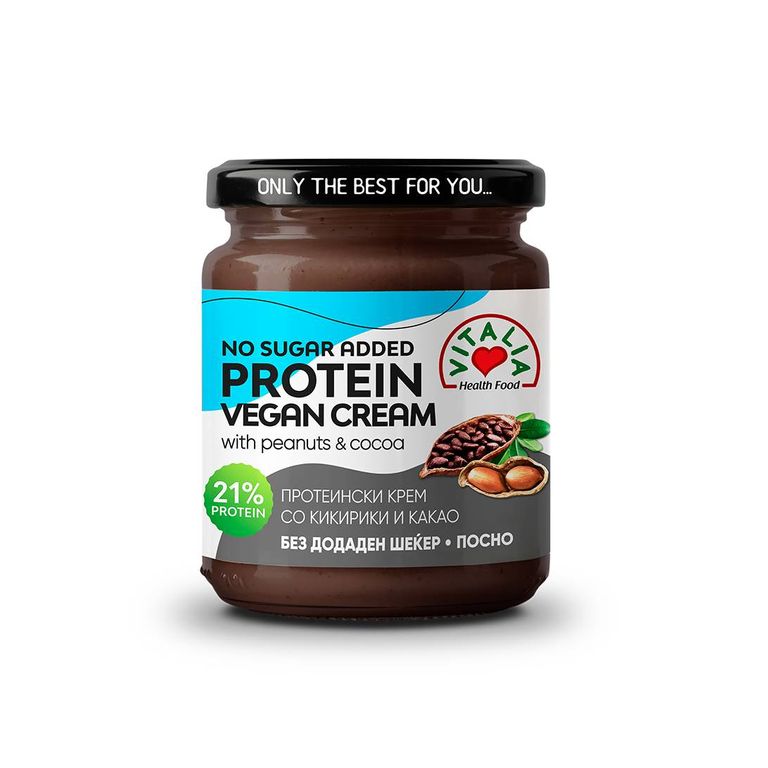 ВИТАЛИА ВЕГАН ПРОТЕИНСКИ КРЕМ СО КИКИРИКИ И КАКАО 200 ГР