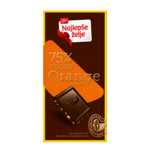 НАЈЛЕПШЕ ЖЕЉЕ ЧОКОЛАДА СО ПОРТОКАЛ 75 ГР