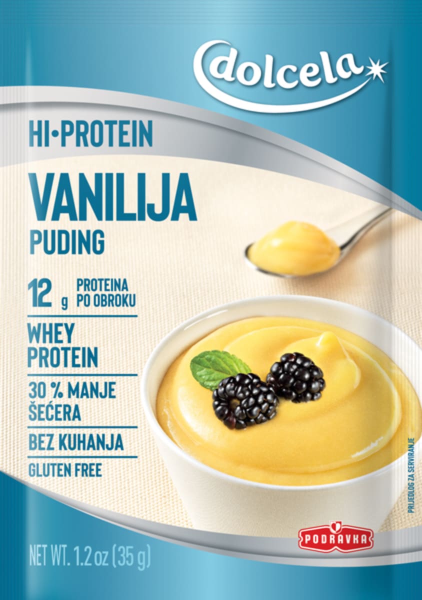 ПУДИНГ ДОЛЧЕЛА ВАНИЛА ПРОТЕИНСКИ ЗА ИНСТАНТ ПОДГОТОВКА 35 ГР
