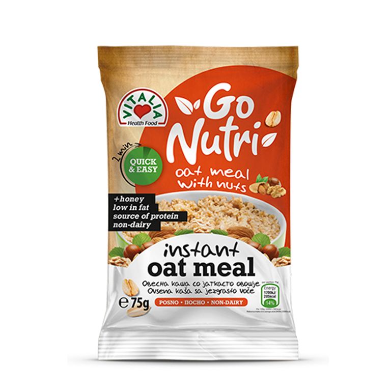 ВИТАЛИА ГО НУТРИ ОВЕСНА КАША СО ЈАТКАСТИ ПЛОДОВИ 75 ГР