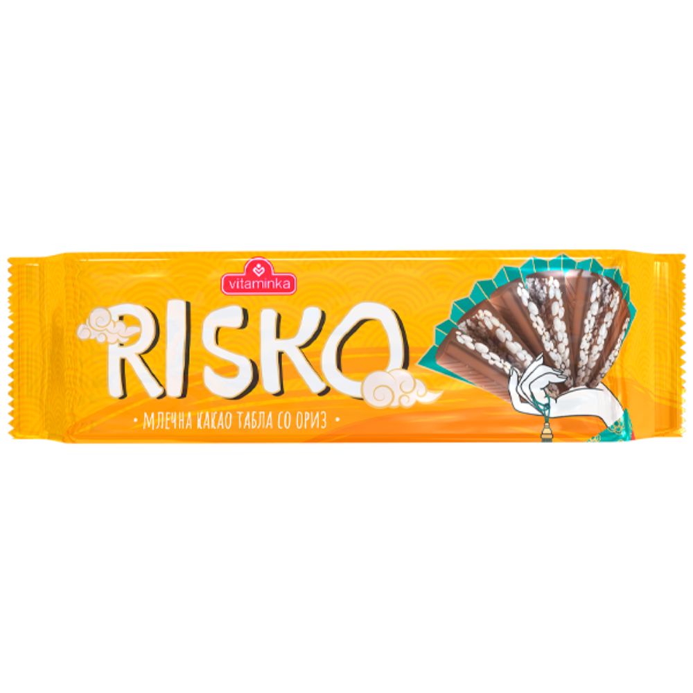 РИСКО МЛЕЧНА КАКАО ТАБЛА СО ОРИЗ 150 ГР