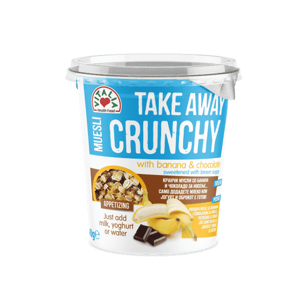 ВИТАЛИА ТЕЈК АВЕЈ МУСЛИ СО БАНАНА И ЧОКОЛАДО 90 ГР