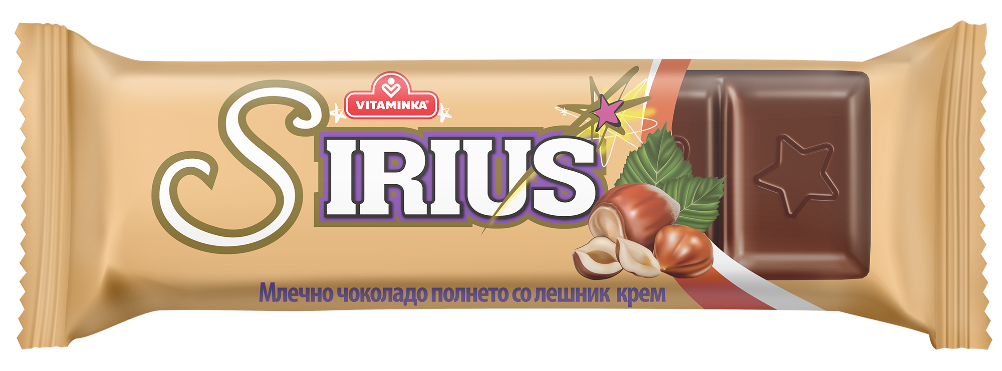СИРИУС ЧОКОЛАДО ЛЕШНИК КРИСПИ 23 ГР ВИТАМИНКА