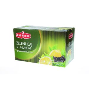 ПОДРАВКА ЗЕЛЕН ЧАЈ СО ЛИМОН 20 КЕСИЧКИ