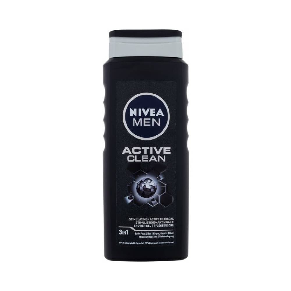 НИВЕА АКТИВ КЛИН ГЕЛ ЗА ТУШИРАЊЕ ЗА МАЖИ 500 МЛ