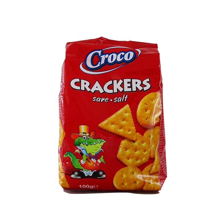 КРЕКЕРИ КРОКО 100 ГР СОЛЕНИ