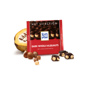 ЧОКОЛАДА РИТЕР СПОРТ ТЕМНО ЦЕЛИ ЛЕШНИЦИ 100 Г