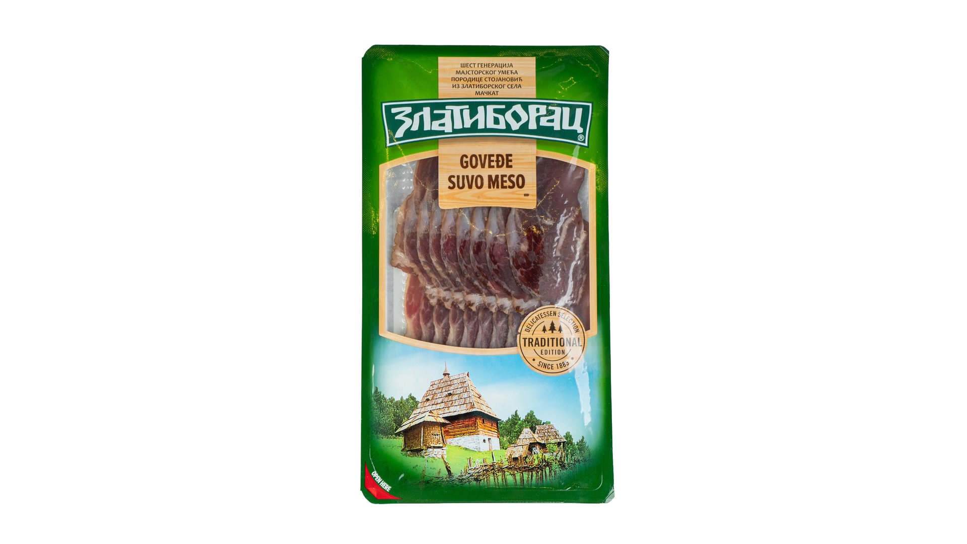 ЗЛАТИБОРАЦ МЕСО СУВО ГОВЕДСКО СЛАЈС 100 ГР