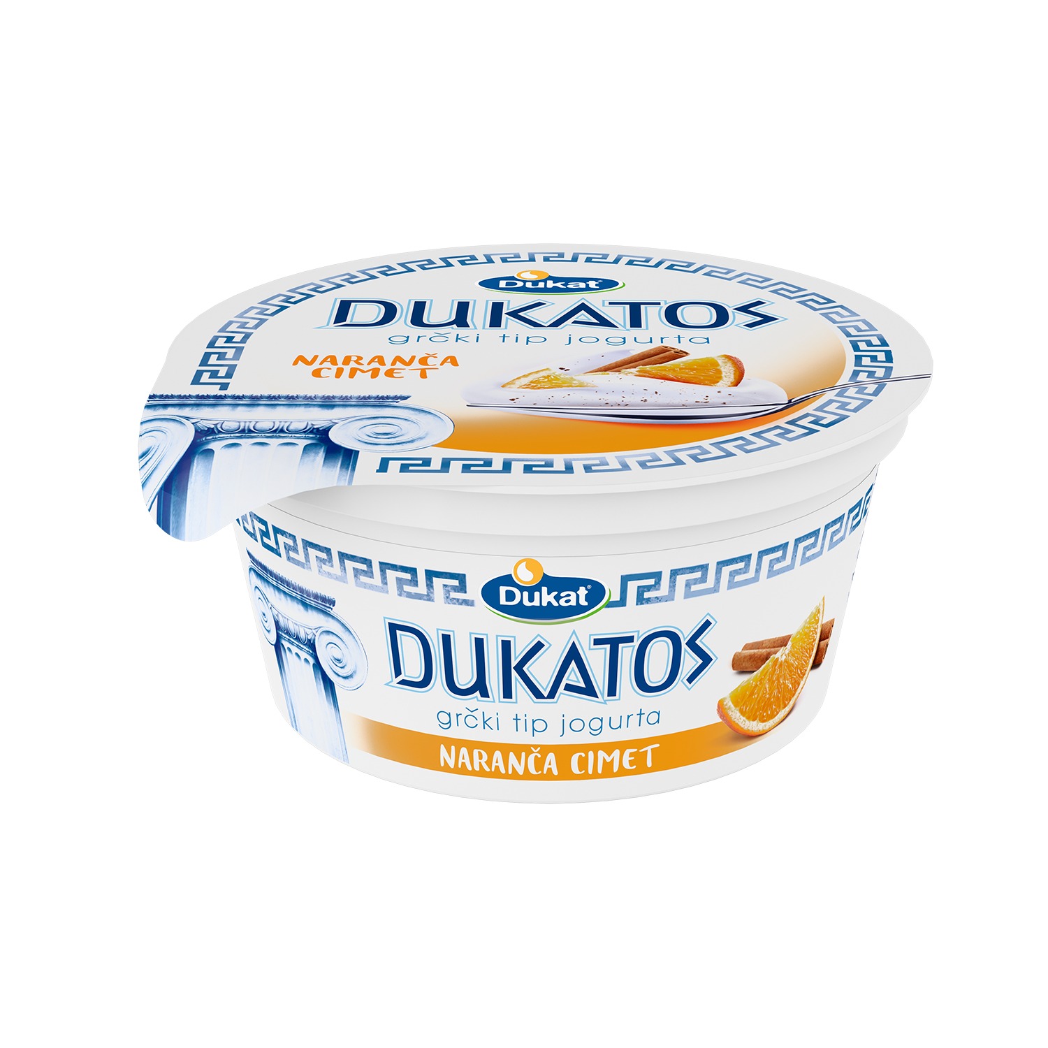 ЈОГУРТ ГРЧКИ ПОРТОКАЛ ЦИМЕТ 150Г ДУКАТОС