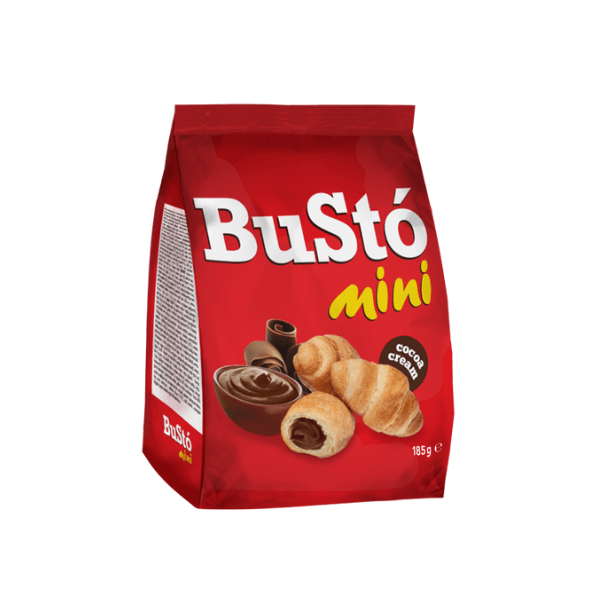 БУСТО МИНИ КРОАСАНИ КАКАО 185 ГР