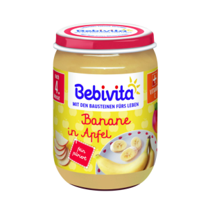 БЕБИВИТА БАНАНА СО ЈАБОЛКО 190ГР