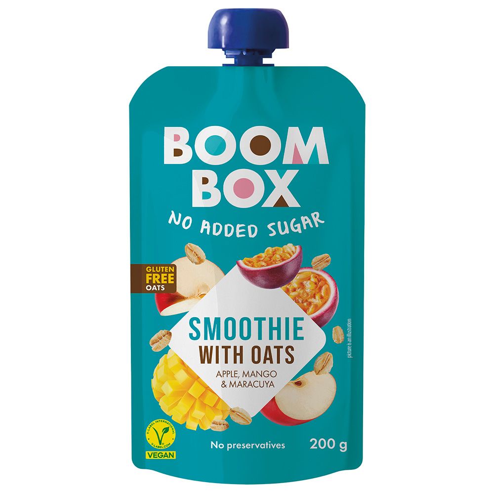 БУМ БОКС СМУТИ ЈАБОЛКО МАНГО МАРАКУЈА 200 ГР