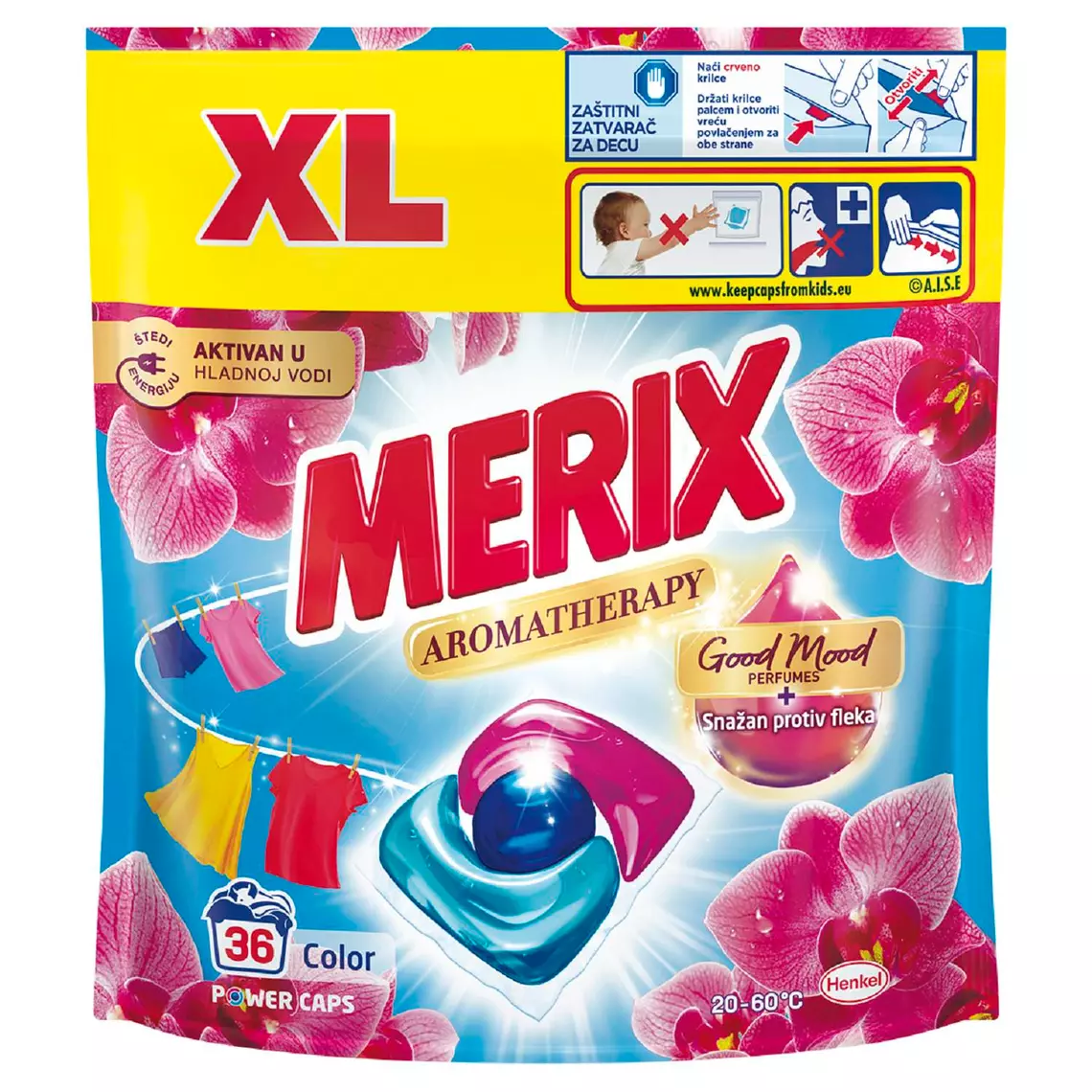 ДЕТЕРГЕНТ МЕРИКС КАПСУЛИ ОРХИДЕЈА КОЛОР 36/1