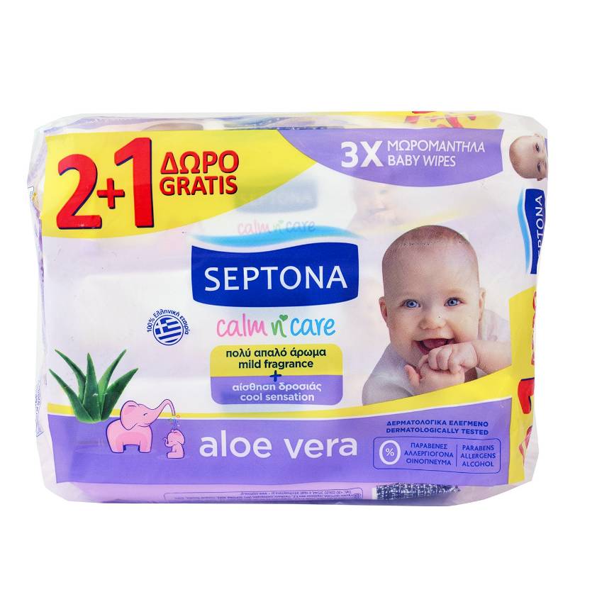 СЕПТОНА ВЛАЖ.МАРАМ АЛОЕ 3Х60