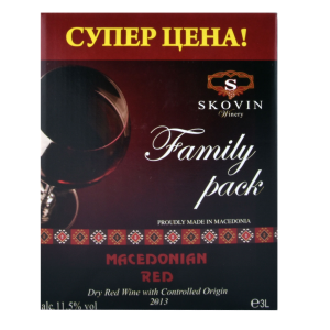 ВИНО СКОВИН МАКЕДОНСКО ЦРВЕНО 1.5Л