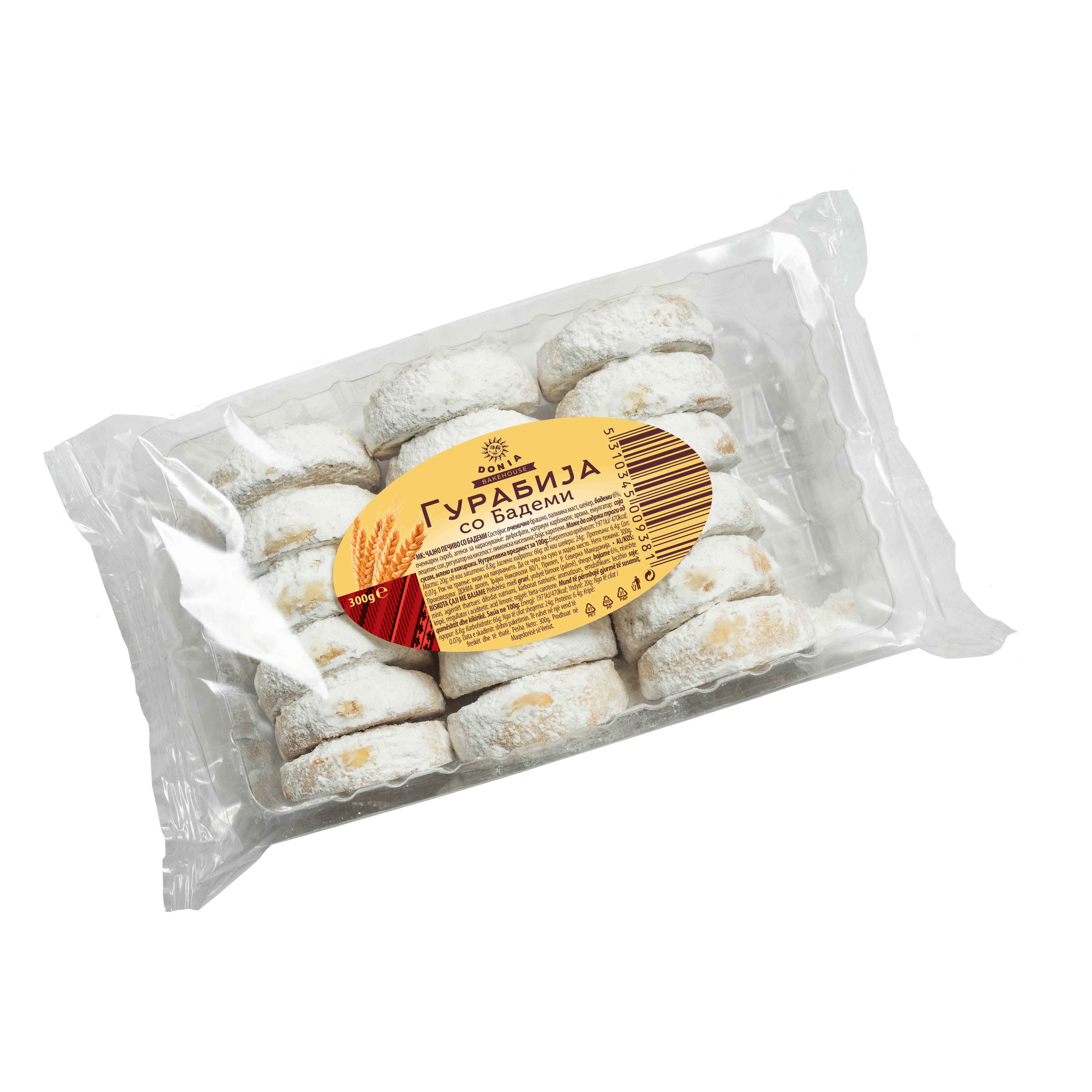 ДОНИА ГУРАБИЈА СО БАДЕМИ 300 ГР