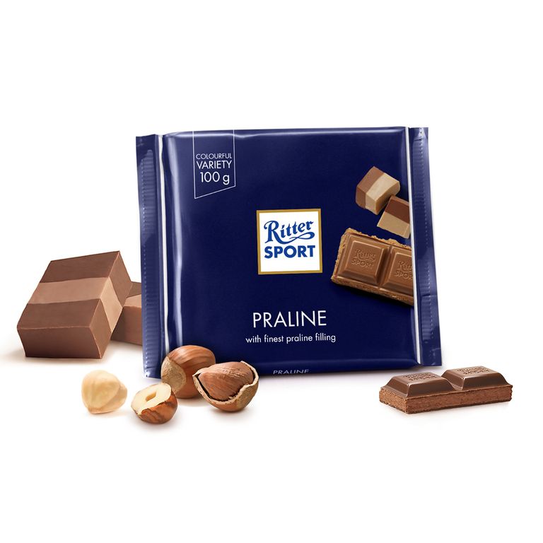 РИТЕР СПОРТ ЧОКОЛАДА ПРАЛИНЕ 100 ГР
