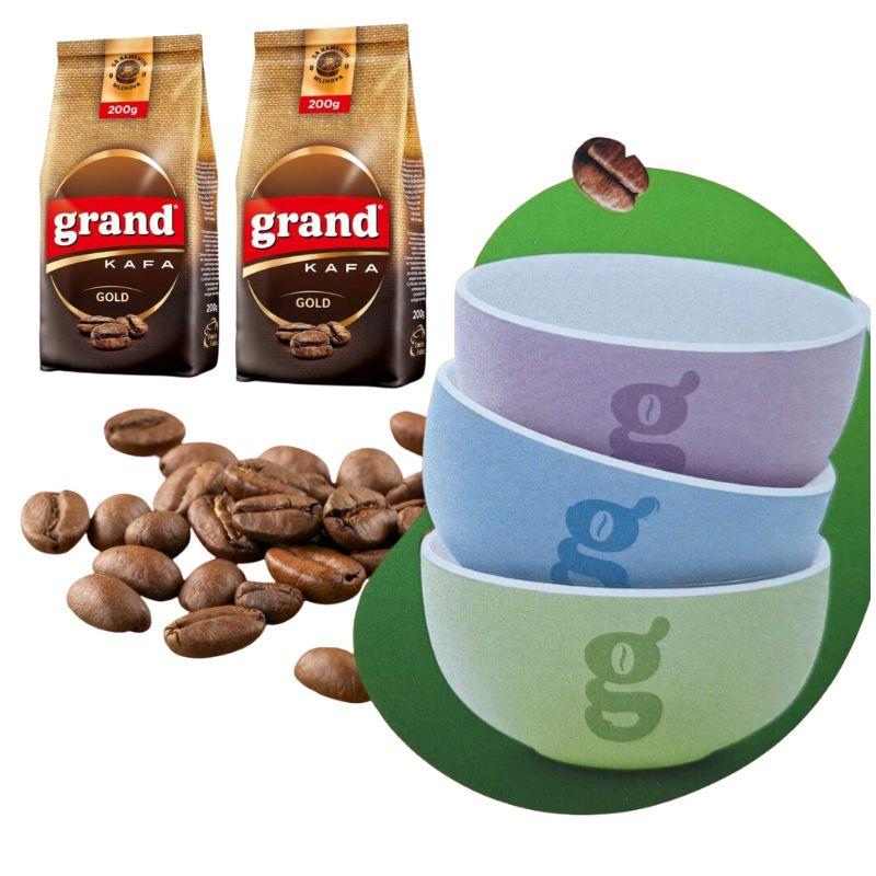 КАФЕ ГРАНД ГОЛД 2*200ГР+ПОДАРОК ЧИНИЈА