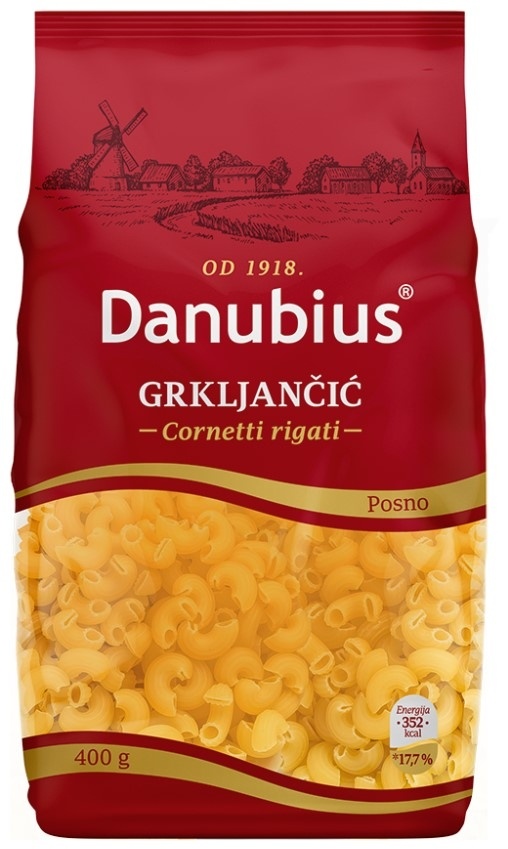 ДАНУБИУС МАКАРОНИ 400ГР ГРКЛАН