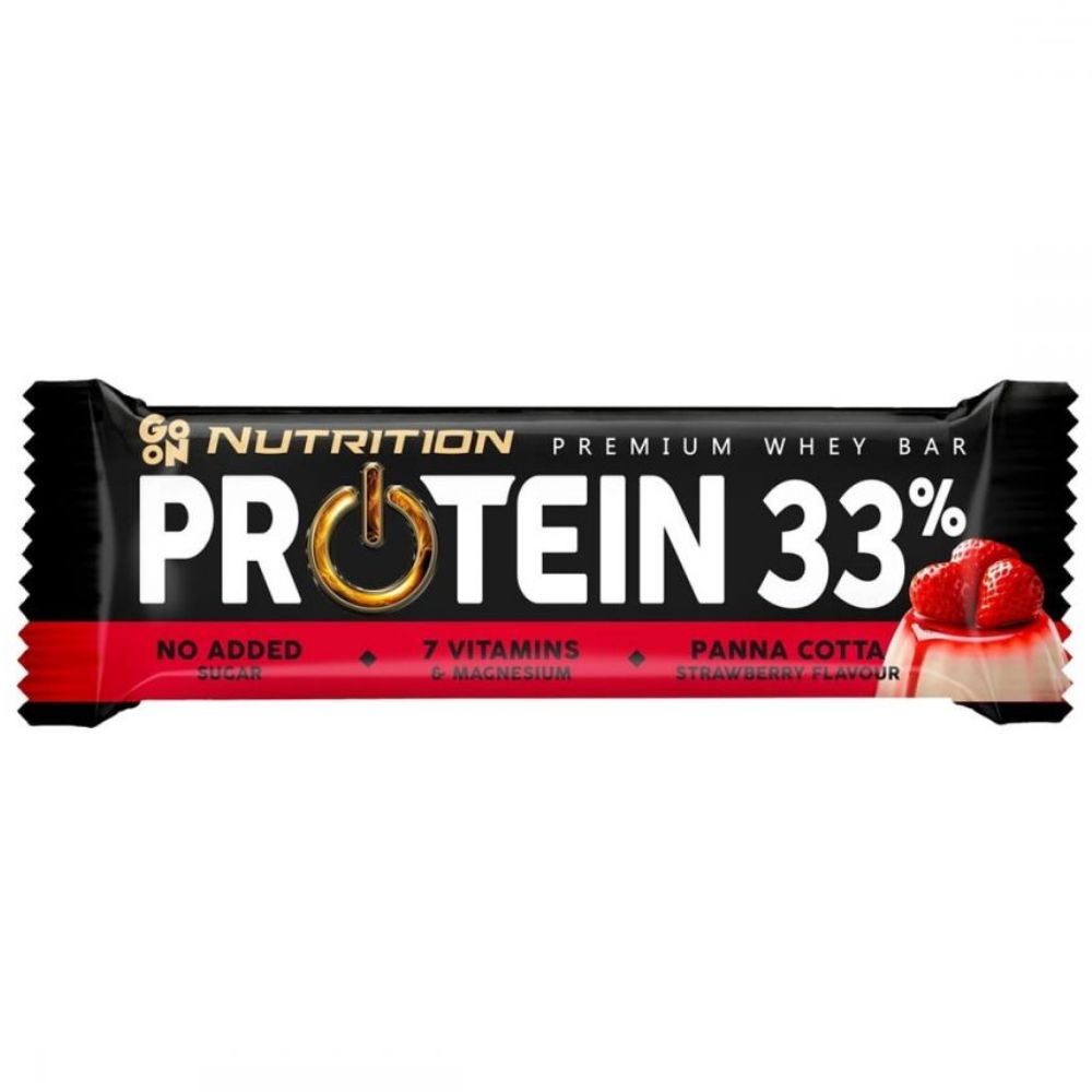 ГО ОН ПРОТЕИН – ПРОТЕИН БАР ПАНА КОТА ЈАГОДА 33% 50