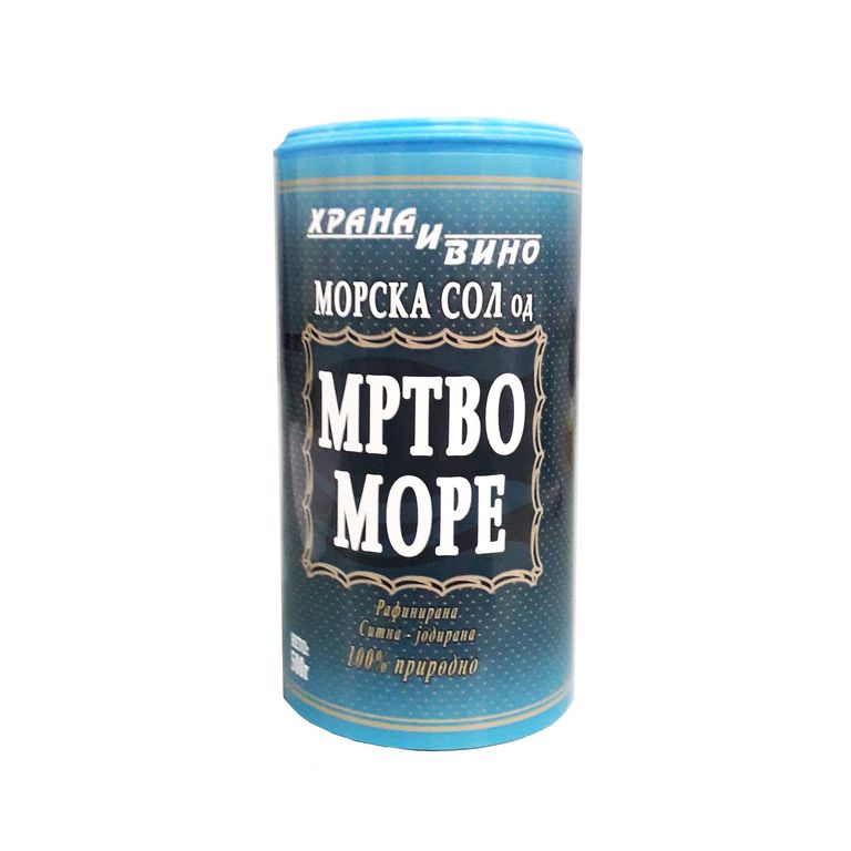 ХРАНА И ВИНО МОРСКА СОЛ ОД МРТВО МОРЕ 500 ГР