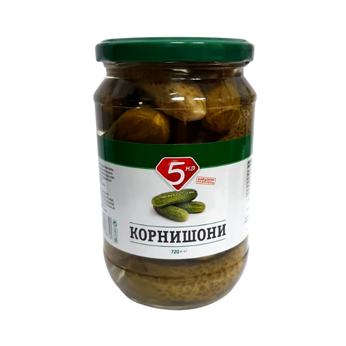 КОРНИШОНИ 5 КА 720 ГР ( 6 - 9