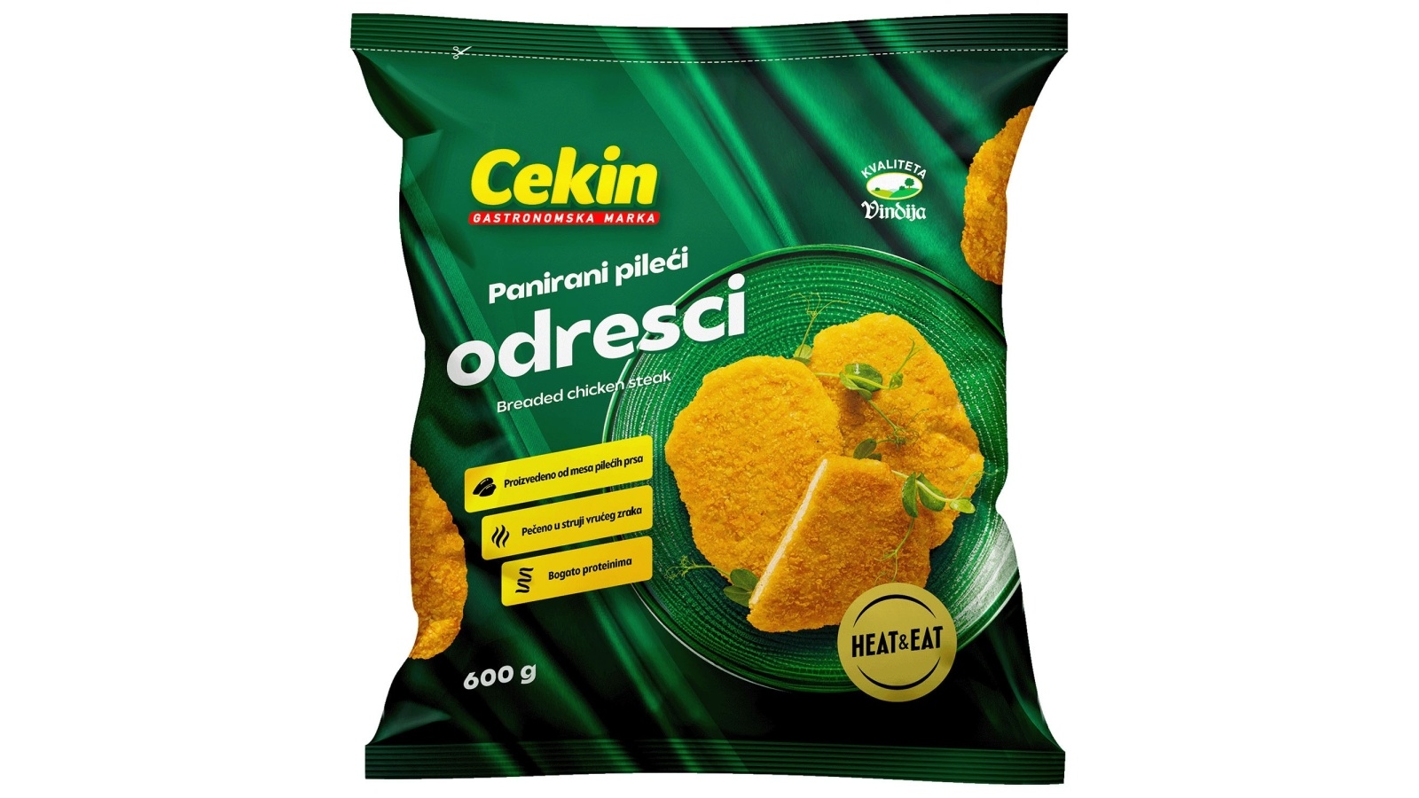 ЦЕКИН ПАНИРАНИ ПИЛЕШКИ ШНИЦЛИ ЗАМРЗНАТИ 600Г