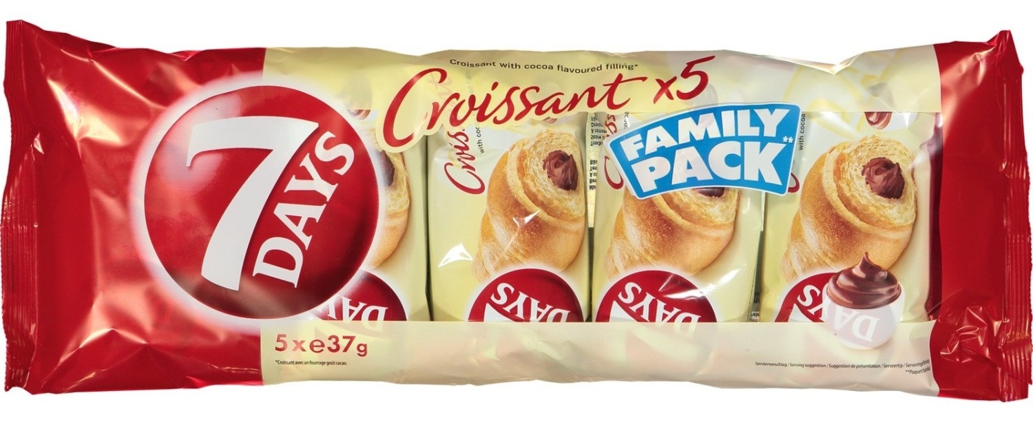 КРОАСАН 7ДЕЈС КАКАО 5*50 ГР