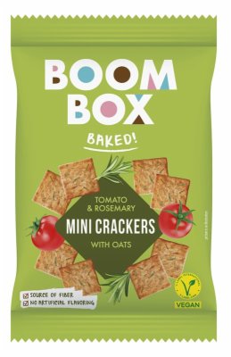 КРЕКЕРИ БУМ БОКС ОВЕСНИ МИНИ СО ДОМАТ И РУЗМАРИН 70 ГР