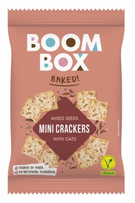 КРЕКЕРИ БУМ БОКС ОВЕСНИ МИНИ СО МИКС ОД СЕМИЊА 70 ГР