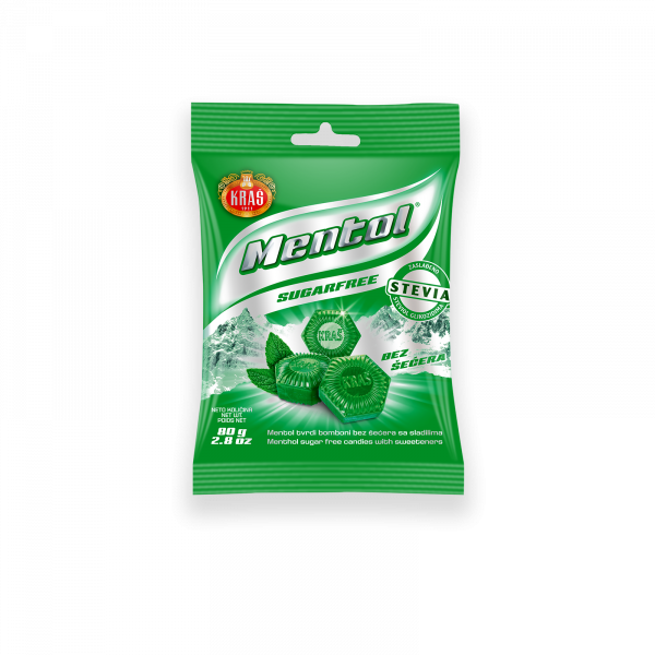 БОМБОНИ МЕНТОЛ БЕЗ ШЕЌЕР 80 Г КРАШ