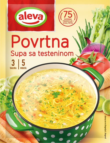СУПА АЛЕВА ОД ЗЕЛЕНЧУК СО ТЕСТЕНИНИ 37Г
