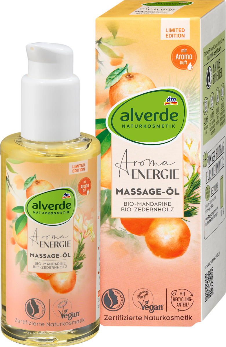 АЛВЕРДЕ МАСЛО ЗА МАСАЖА АРОМА ЕНЕРЏИ 100 МЛ