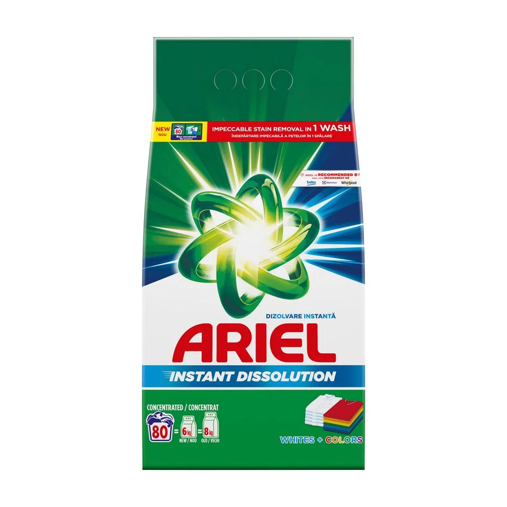 ДЕТЕРГЕНТ АРИЕЛ ВАЈТ И КОЛОР 6КГ