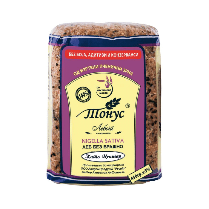 ЛЕБ ТОНУС ЦРНО СЕМЕ 450 Г