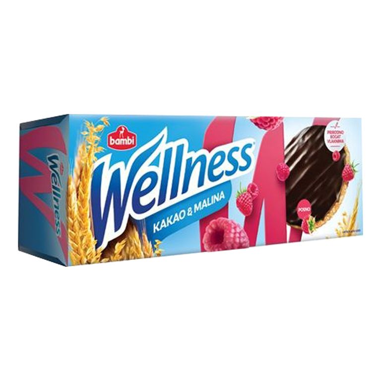 БАМБИ ВЕЛНЕС ИНТЕГРАЛЕН КЕКС СО КАКАО И МАЛИНА 150 ГР