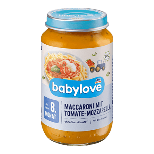 БЕБИЛОВЕ КАШИЧКА МАКАРОНИ СО ДОМАТИ И МОЦАРЕЛА 220 Г