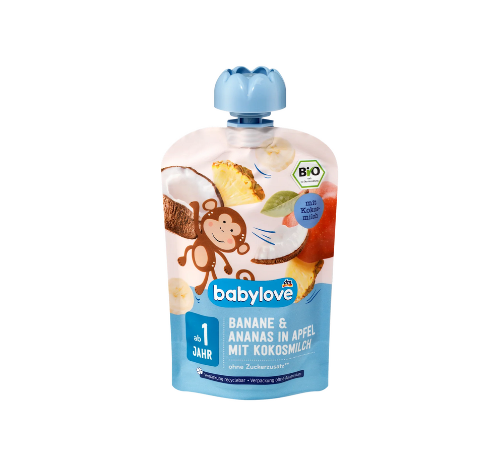 БЕБИЛОВЕ ПАУЧ БАНАНА АНАНАС И КОКОС 100 Г