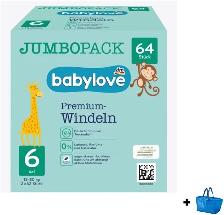 БЕБИЛОВЕ ПЕЛЕНИ ЏАМБО ПАК ГОЛЕМИНА 6 ХХЛ 2Х32 ПАРЧИЊА