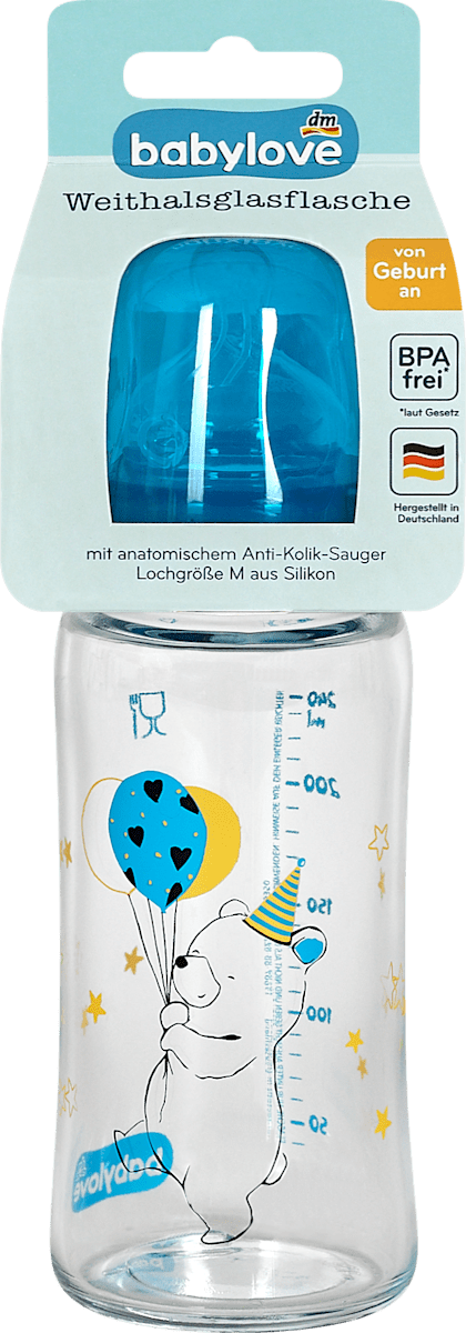 БЕБИЛОВЕ СТАКЛЕНО ШИШЕ ЗА БЕБЕ 240 МЛ 1 ПАРЧЕ