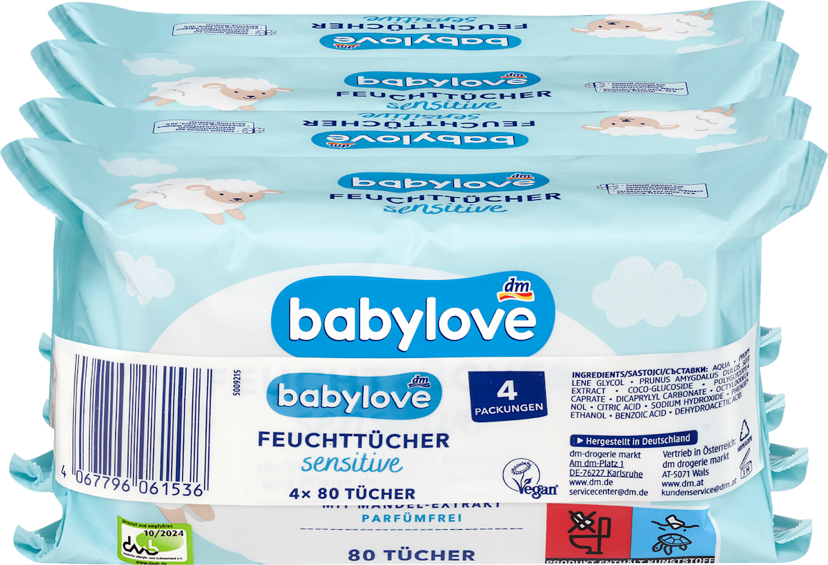 БЕБИЛОВЕ ВЛАЖНИ МАРАМИЦИ СЕНЗИТИВ 4 * 80 ПАРЧИЊА