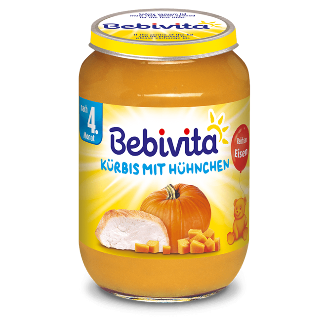 БЕБИВИТА ТИКВА СО ПИЛЕШКО 190 ГР