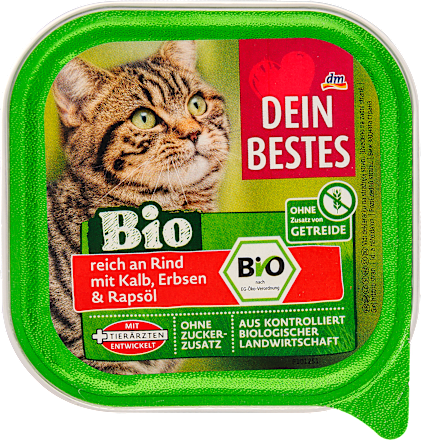 ДАЈН БЕСТЕС БИО ХРАНА ЗА МАЧКА ОД ГОВЕДСКО И ТЕЛЕШКО МЕСО 100 Г